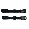 Webbing Strap with Quick Release Buckle, Pack of 2 (Black,