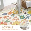 Bavni 2x10 Runner Rug, Long Foldable Floral Rugs for Hallways