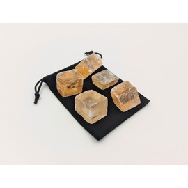 Pack of 5 Natural Calcite Stones 20-30 mm Pack of 5 Electromagnetic Calcite Raw Calcite Natural Calcite Crystal for Jewellery Making Calcite Stone (Calcite 5)