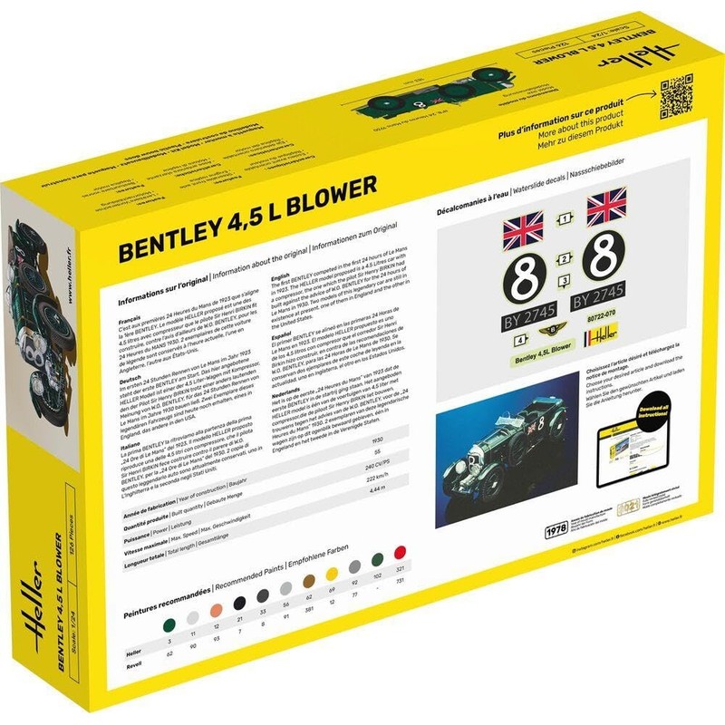 heller 80722 Bentley Model Kit