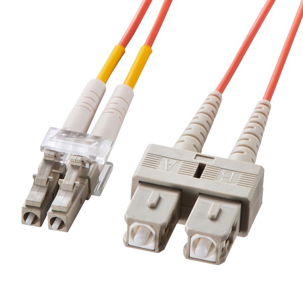 Sanwa Supply HKB-LCSC5-05N Eyeglass Type Fiber Cable (Multi 50μm, LC