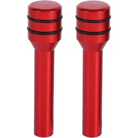 Acouto - Perillas para cerradura de puerta de coche, 2 unidades, universal, aleaci髇 de aluminio, para interior de puerta, para coche, SUV, cami髇, autom髒il (rojo)