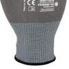 ASATEX Fine Knit Gloves with Micro Foam Coating HIT099, Grey/Black,