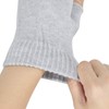 ZLYC Women's Wool Half Finger Gloves Winter Knitting Fingerless Gloves,