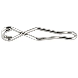 Dr.Fish Paquete de 100 clips de pesca de acero inoxidable, clips de pesca de conexión rápida, broches de pesca rápidos de agua dulce, crankbait broches de bloqueo de 22 libras