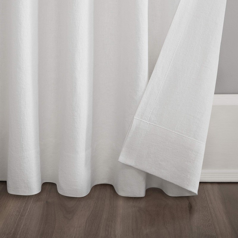 Scott Living Renato Linen Blend Semi-Sheer Back Tab Curtain Panel,