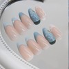 GlamRays Summer Beach Press On Nails Pack of 24 3D