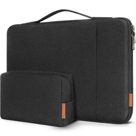 DOMISO 16 inch Laptop Sleeve Case Water Resistant Shockproof Protective Computer Bag for 16" Dell/HP Pavilion Envy/ThinkPad IdeaPad/ASUS Vivobook,Black