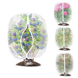 2PCS Large Fruit Tree Netting with Drawstring and Zipper, 8 * 8FT Garden Netting for Garden Protection, Insect Bird Netting for Fruit Trees, Protection from Anti Birds, Bugs,Cicadas, Insects