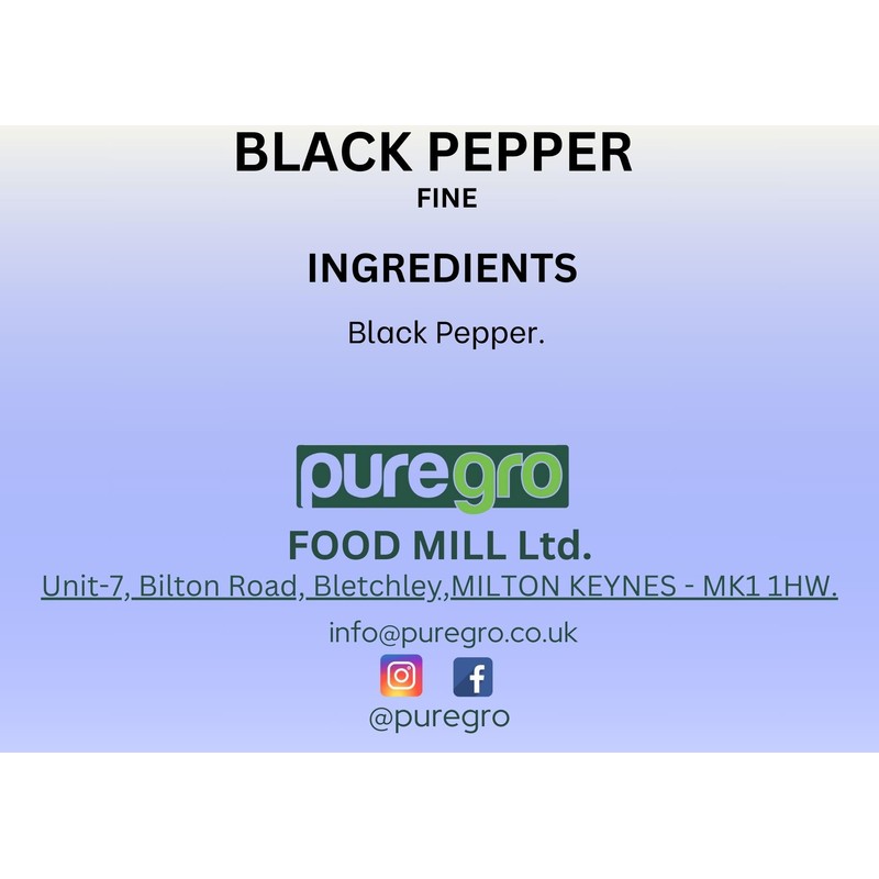 Puregro Black Pepper Fine 100g | PACK OF 1 |