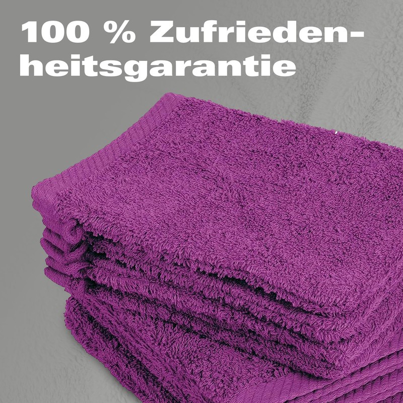 Pack of 10 Wash Mitts, 15 x 21 cm, 100%