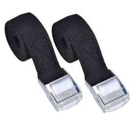 2PCS Cam Buckle Lashing Straps, 2CMX1M, 2CMX1.5M Metal Cam Buckle Tie Down Straps Fastening Straps Ratchet Tensioning Belts Roof Rack Straps for Luggage Motorcycle Bicycles Packing