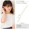 Accessory Salt Women's Necklace, K14GF, Long Necklace, Y-Shaped Necklace, Gold,