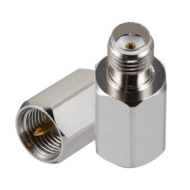 POBADY 2PCS 4G Antenna Adapter SMA Female to FME Male Adapter for 2G 3G 4G LTE Antennas Routers UMTS Mobile Broadband Hsdpa WLAN Wireless