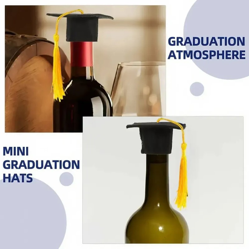 30 Mini Birretes Graduación Decorativos 30pcs Graduation Caps