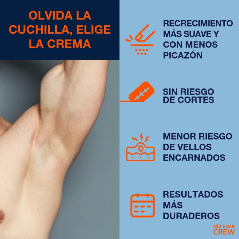 Super Pack No Hair Crew 2 Cremas (intimate+body) +1 Powder