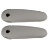 AUTOKAY 2Pcs Gray Leather Seat Armrest Cover Fit for Lexus