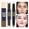 Professional Makeup Highlighter Contour Pen 2-in-1 Contouring Stick Highlight Contouring