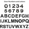 Cast Iron Door Number 1 - Black House Numbers