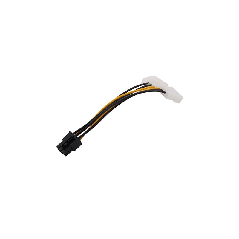 Ruilogod PCI Express 6-Terminal a Double Power 4-Terminal Tarjeta de