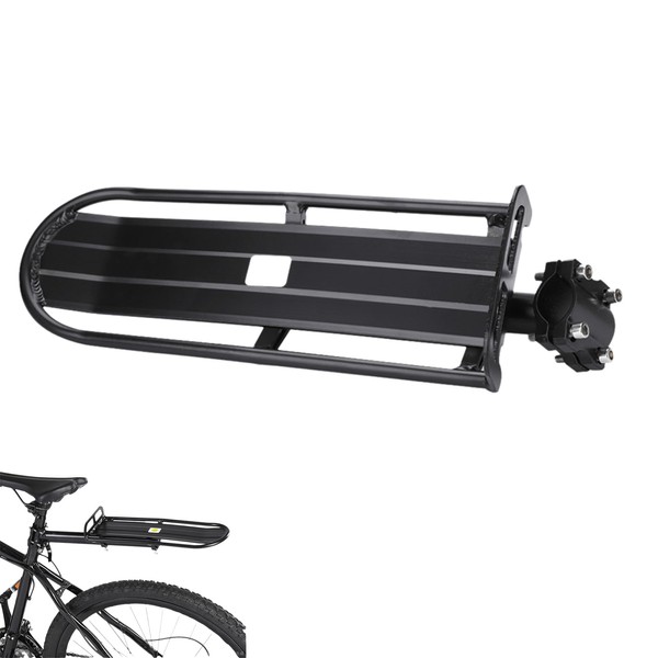 BicycleRear Rack, Aluminum Alloy BicycleRear Seat Luggage Shelf 10kg Capacity