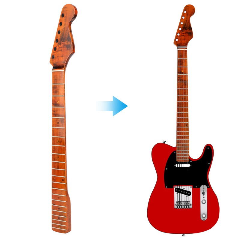 Electric Guitar Neck Maple 21 Frets Fretboard Musical Instrument Accessories