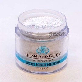 FANTACY ACRYLIC POWDER COLOR - Glam and Glits 1oz/28g - Choose Your Colors (543 - Platinum Pearl)