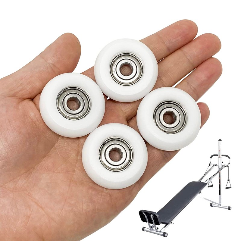 4pcs Roller Wheel Parts Replacement for Total Gym Wheels/Rollers, Fit