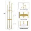HKaikzo Gold Coat Rack Stand, Metal Coat Racks Tree Hanger
