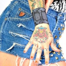 Tat2X Ink Armor Premium Wrist 3" Tattoo Cover Up Sleeve - Super Comfy - U.S. Made - Black - 3X