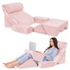 WSOFRALC 7PCS Orthopedic Bed Wedge Pillow Set for Sleeping