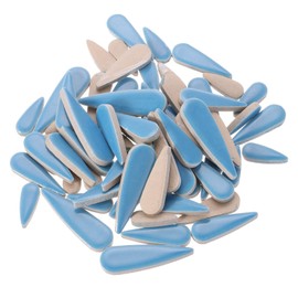 MECCANIXITY Petal Mosaic Tiles for Crafts 100g Tear Drop Porcelain Mosaic Tiles for Mosaic Art Projects and Outdoor Decorations Sky Blue