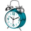 SHARP SPC851 Twin Bell Alarm Clock, Teal