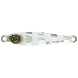 Hayabusa Tungsten Jig Jack Eye TG Swim 1.1 oz. (30 g), #5 Silver Blue Glow Zebra FS433