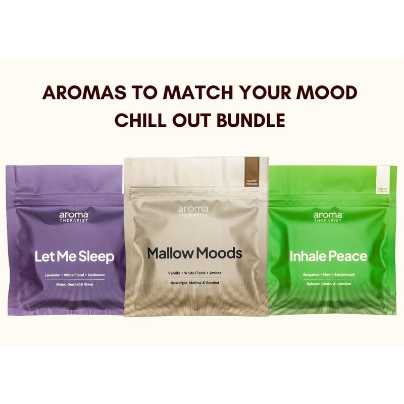 Chill Out AromaPuck 3-Pack Bundle (Inhale Peace, Mallow Moods, and