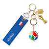 4-Piece Soccer Keychain Set - World Cup Inspired Accessories