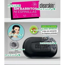3 Jabones En Barra Con Carbon Activado Piel Grasa Clearskin                                                                                           