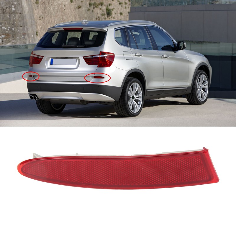 Car Rear Bumper Reflector Smooth Surface Waterproof Fit For X3