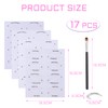 16pcs Eyeliner Eyeshadow Stencils, with 1 Eyeshadow Brush, Eyeliner Eyeshadow