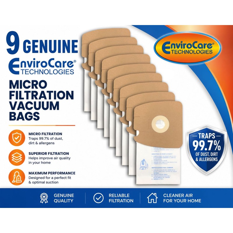 Envirocare Premium Replacement Multi-layer Micro Filtration Vacuum Bags Made to