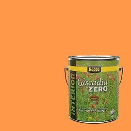 Rodda Paint CASCADIA ZERO Interior Satin Paint & Primer in One, 1-Gallon, Orange you Happy?