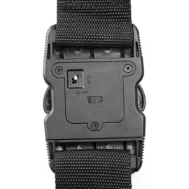 Koffergurt, Cozyswan Gepäckgurt Reise Koffer Gürtel TSA Kofferband Gepäckband (Schwarz)