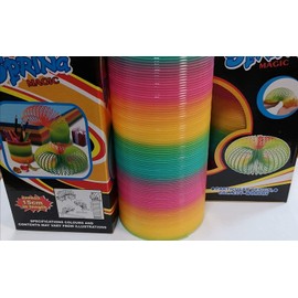 2er Set Paul Import: Rainbow Spiral XL Approx. 16 x 8 x 8 cm, Spring Spring, Jumbo Stair Aerator for Children