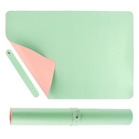 Reicyfang Nail Art Table Mat, (MAT ONLY) Foldable Nail Art Hand Rest Pad for Nail Arm Rest Cushion, Soft PU Leather Manicure Table Cover Protector Manicure Pad Nail Table Pad Desk Mat