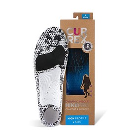 CURREX HikePRO Insole | Men, Women & Youth Dynamic Support Insole | Customized Support Insoles | Added Shock Absorption, Cushioning, Stability & Grip for Uneven Terrain | for Hiking & Walking