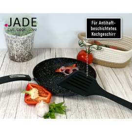 JADE Gourmet Tools XL Cellulose Laminate Spatula Dishwasher Safe Hygienic No Chip or Shatter Ideal for Non-Stick Cookware Heat Resistant Hanging Loop