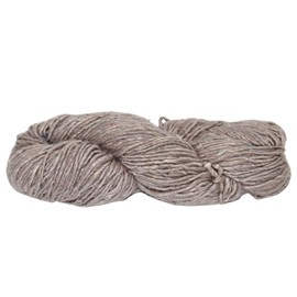 Knitsilk Top Yarn-Mulberry Silk Roving Yarn in Shades of Grey | Hand Tie & Die | 225 Yards carded Pure Silk (Pack of 1) (100 Gram)