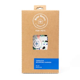 Now House for Pets by Jonathan Adler Terrazzo Reversible Harness, Medium | Stylish, Fashionable, and Functional Way to Keep Your Dog Looking Great | Cute and Adorable Dog Accessories for Pets