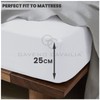 Plain Dyed Bedding Bedsheet, Ultra Soft 4Ft Fitted Bed Sheet,