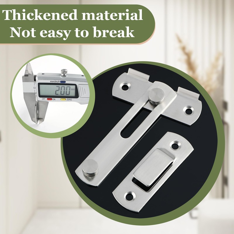 Alise 4 inch Flip Latch Gate Latches, Heavy Duty Stainless